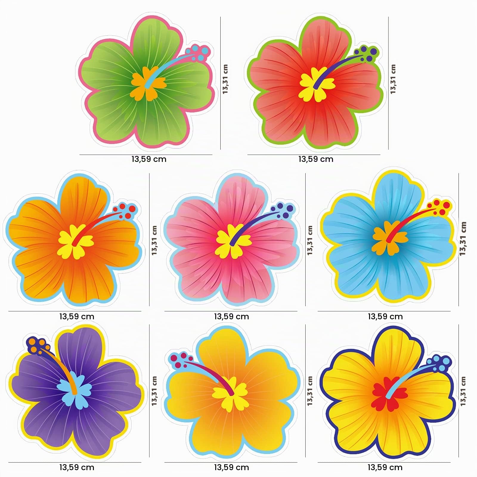 howaf-hawaii-h-ngedeko-hibiskus-spiralen-30-st-ck-bunt image 2