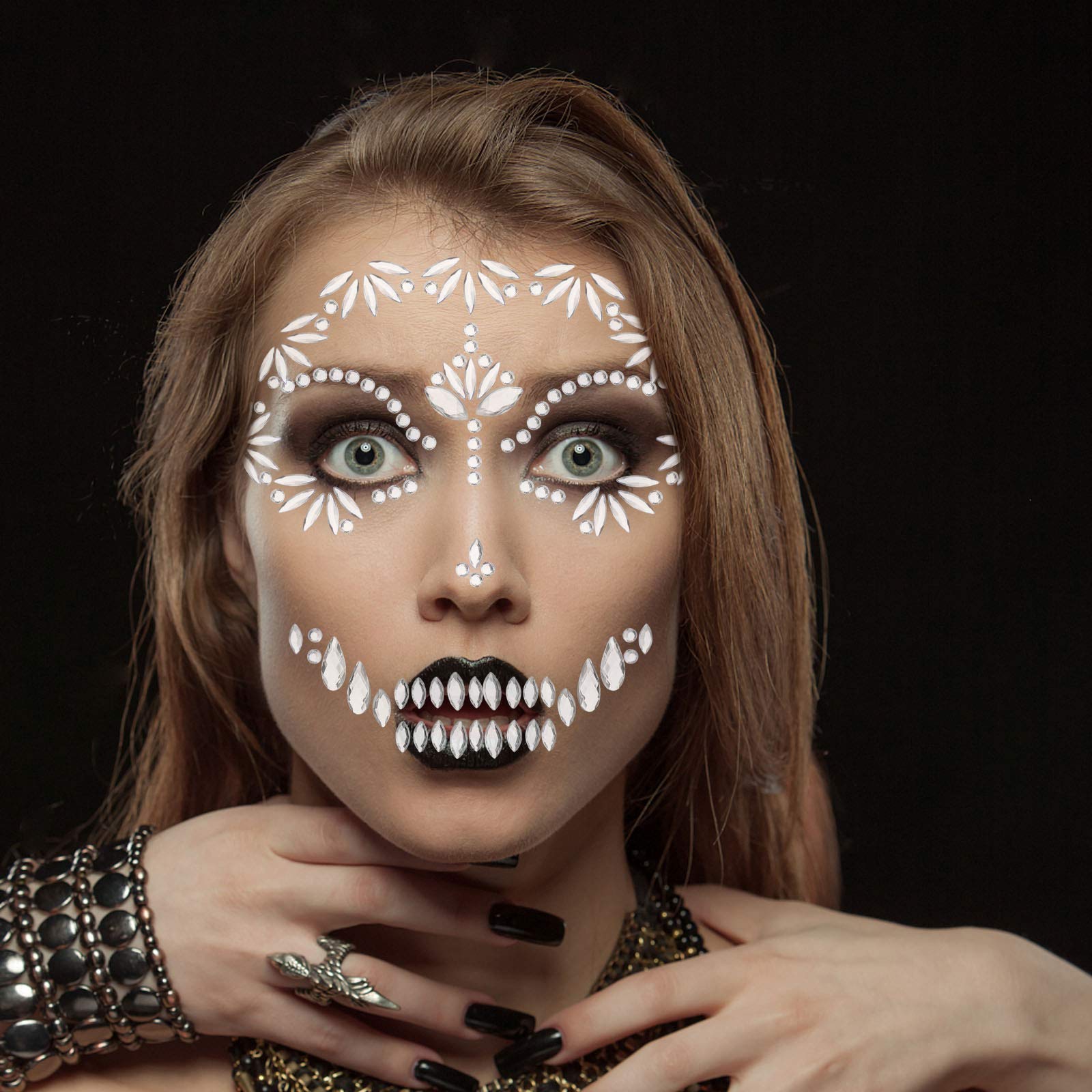 howaf-gesicht-edelsteine-halloween-6er-selbstklebend-glitzer image 4