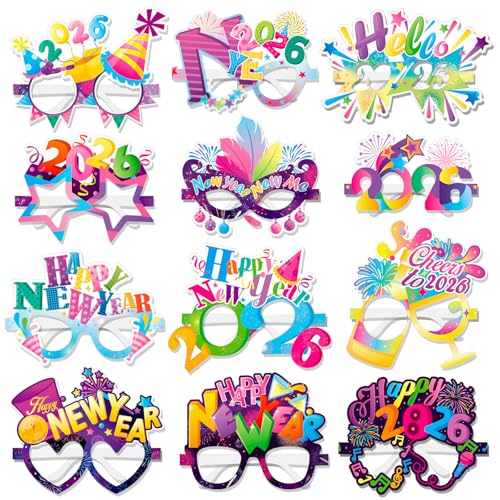 howaf-silvester-brille-2026-24-st-ck-papier-party image 8