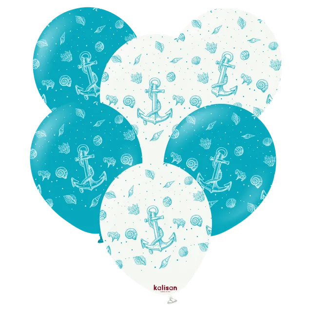 kalisan-birthday-marine-luftballons-12-25-st-ck-t-rkis image 1