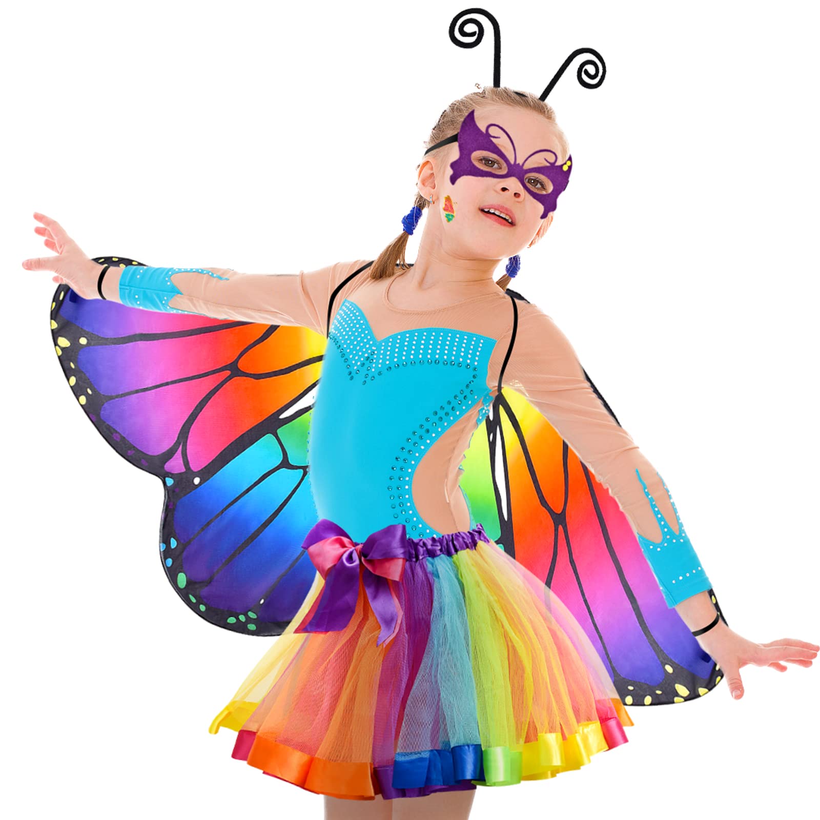 tacobear-costume-schmetterling-kost-m-m-dchen-5-teilig-mit-fl-gel image 2