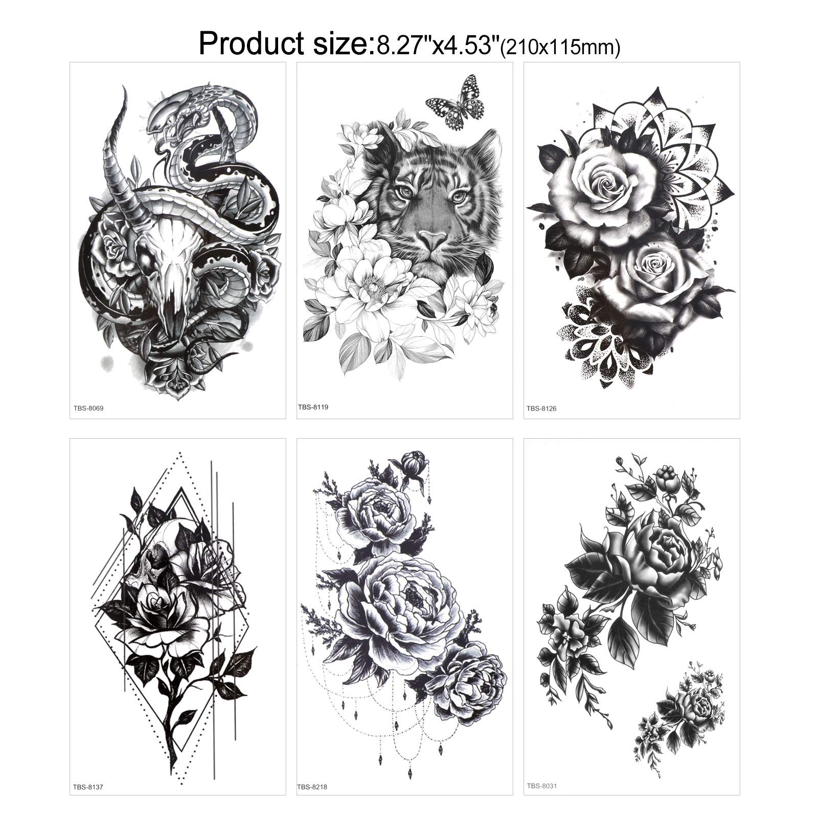 howaf-tempor-re-tattoos-schwarz-40-bl-tter-klein image 4