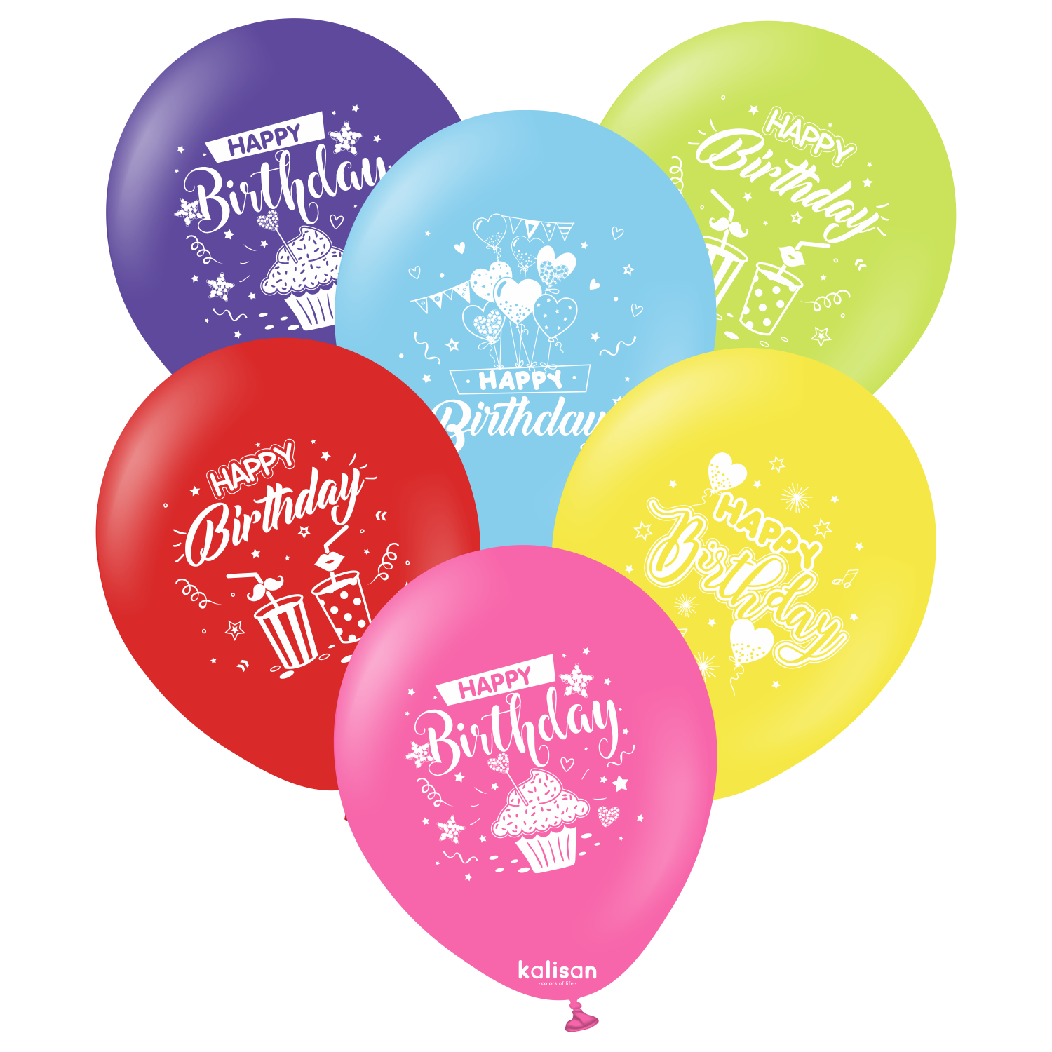 kalisan-birthday-theme-happy-birthday-luftballons-12-zoll-25-st-ck image 1