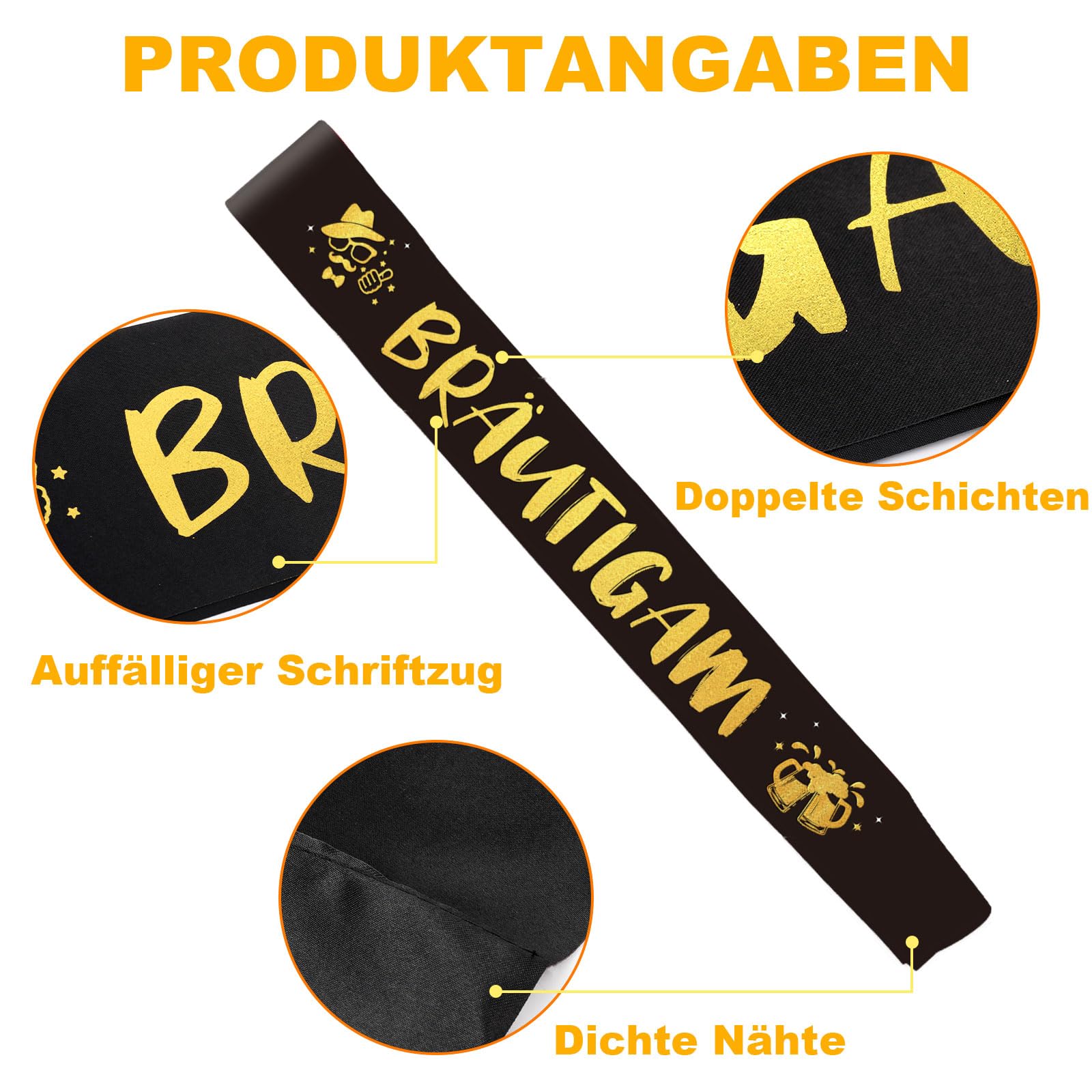 howaf-jga-sch-rpe-m-nner-set-br-utigam-team-buttons-13tlg image 3