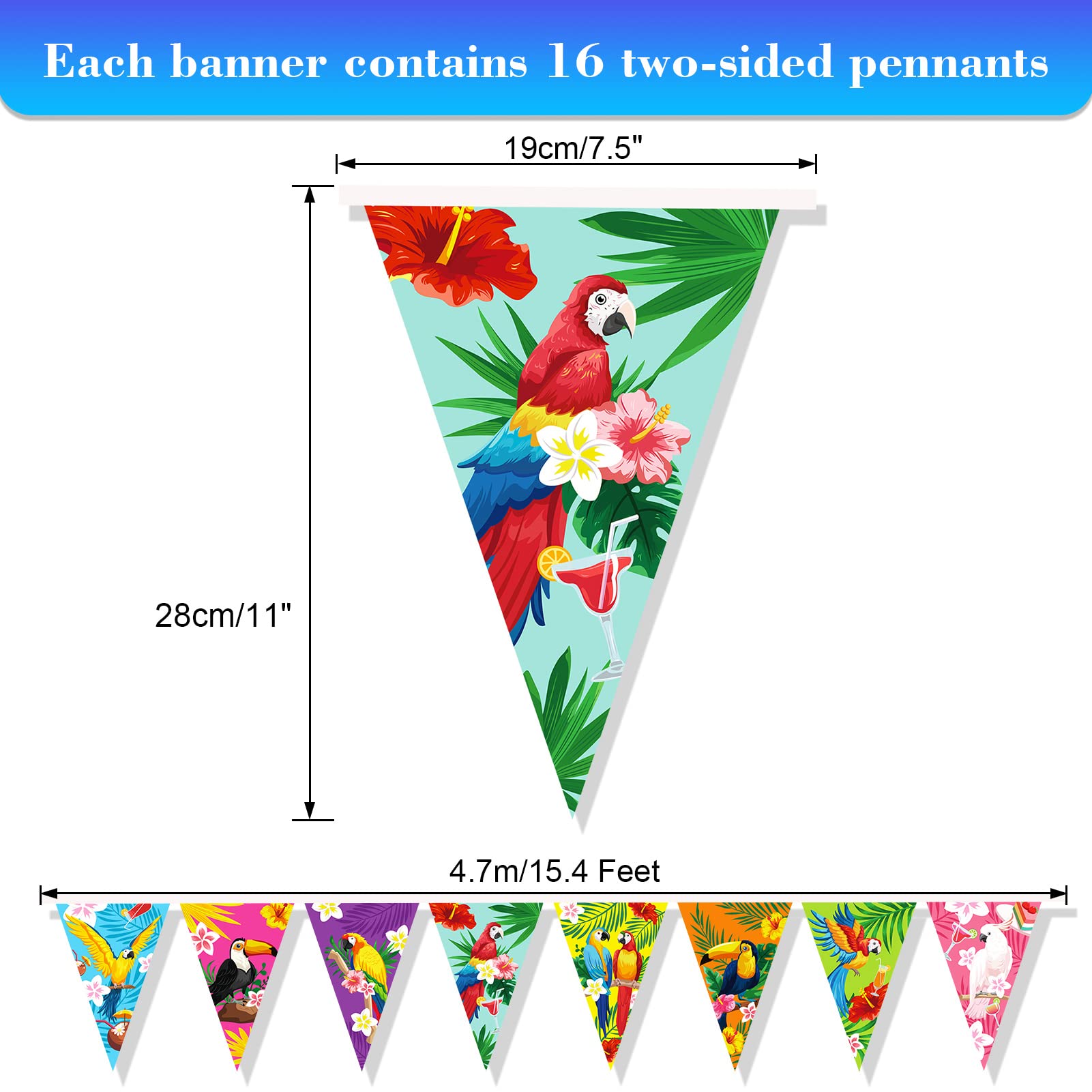 howaf-hawaii-girlande-tukan-papagei-banner-16-wimpel image 2