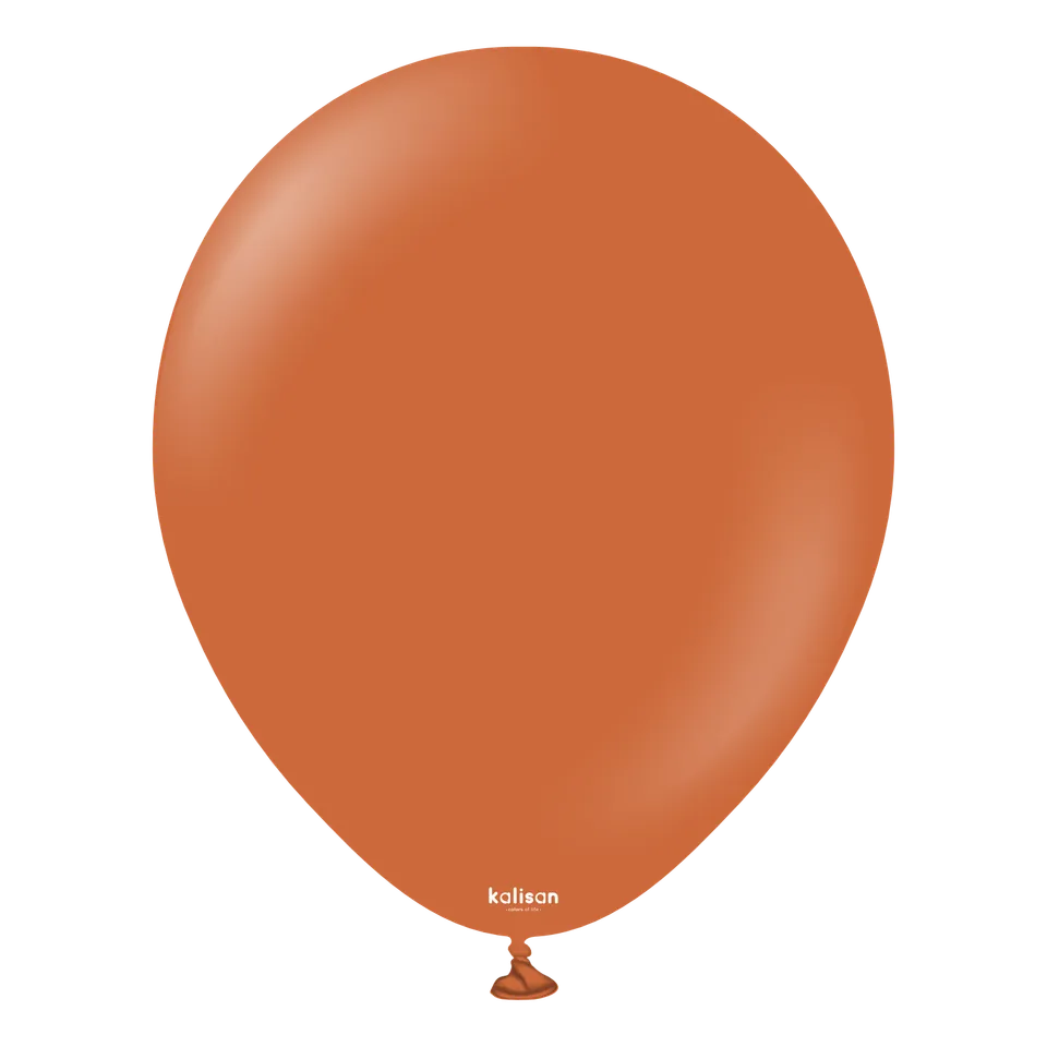 kalisan-retro-colors-rost-orange-luftballons-12-zoll-25-st-ck-matt image 1