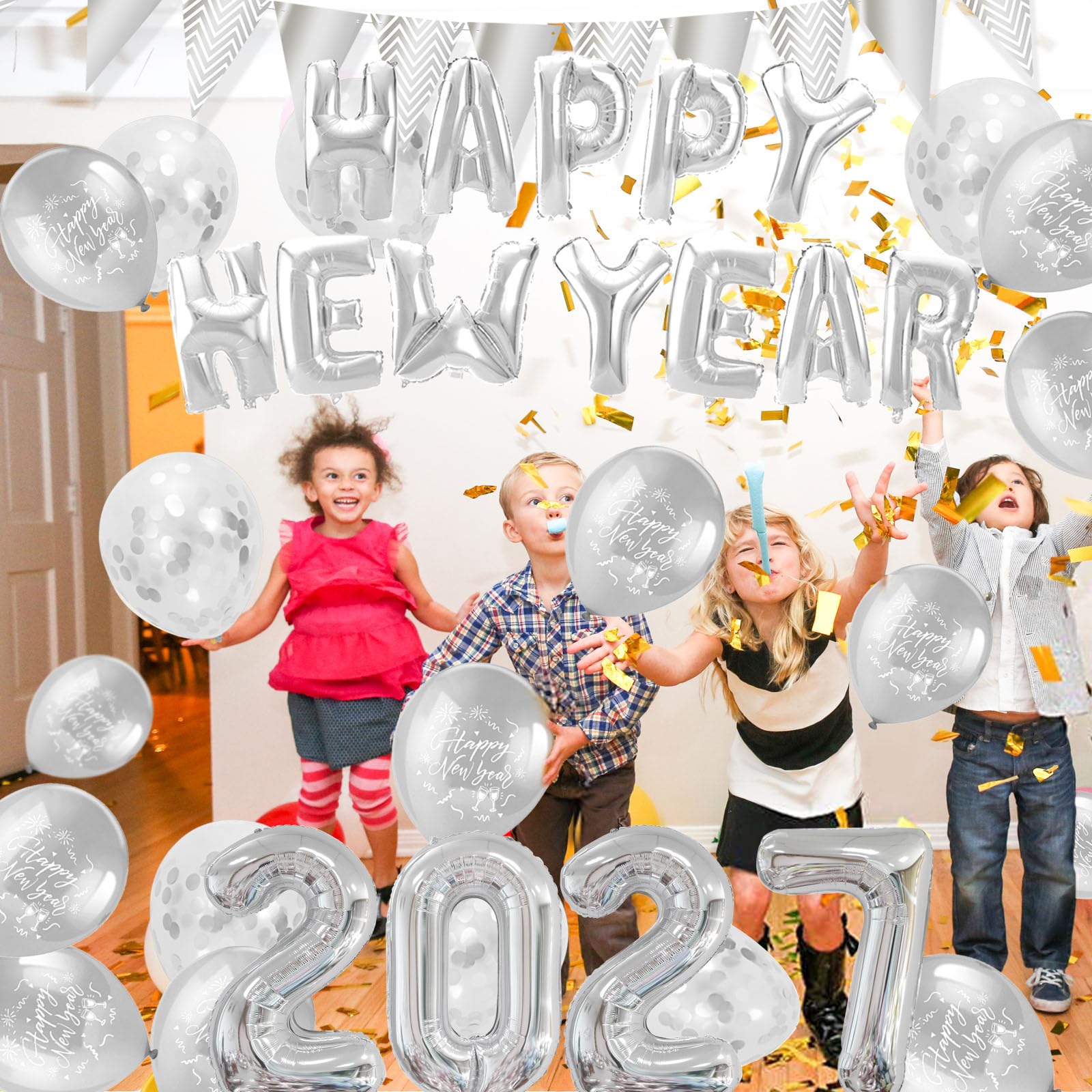 howaf-balloons-silvester-deko-2027-silber-happy-new-year image 7