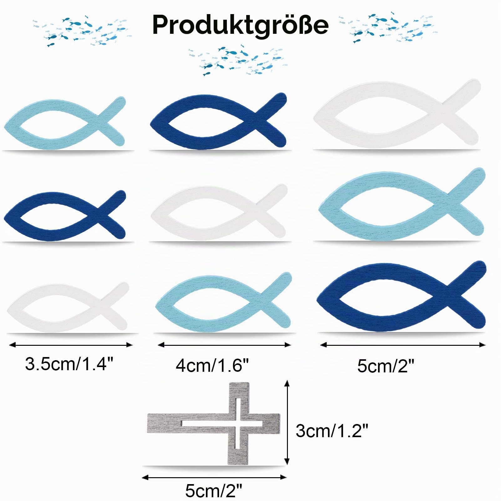 howaf-holz-fische-kreuz-streudeko-taufe-blau-100-st-ck image 2