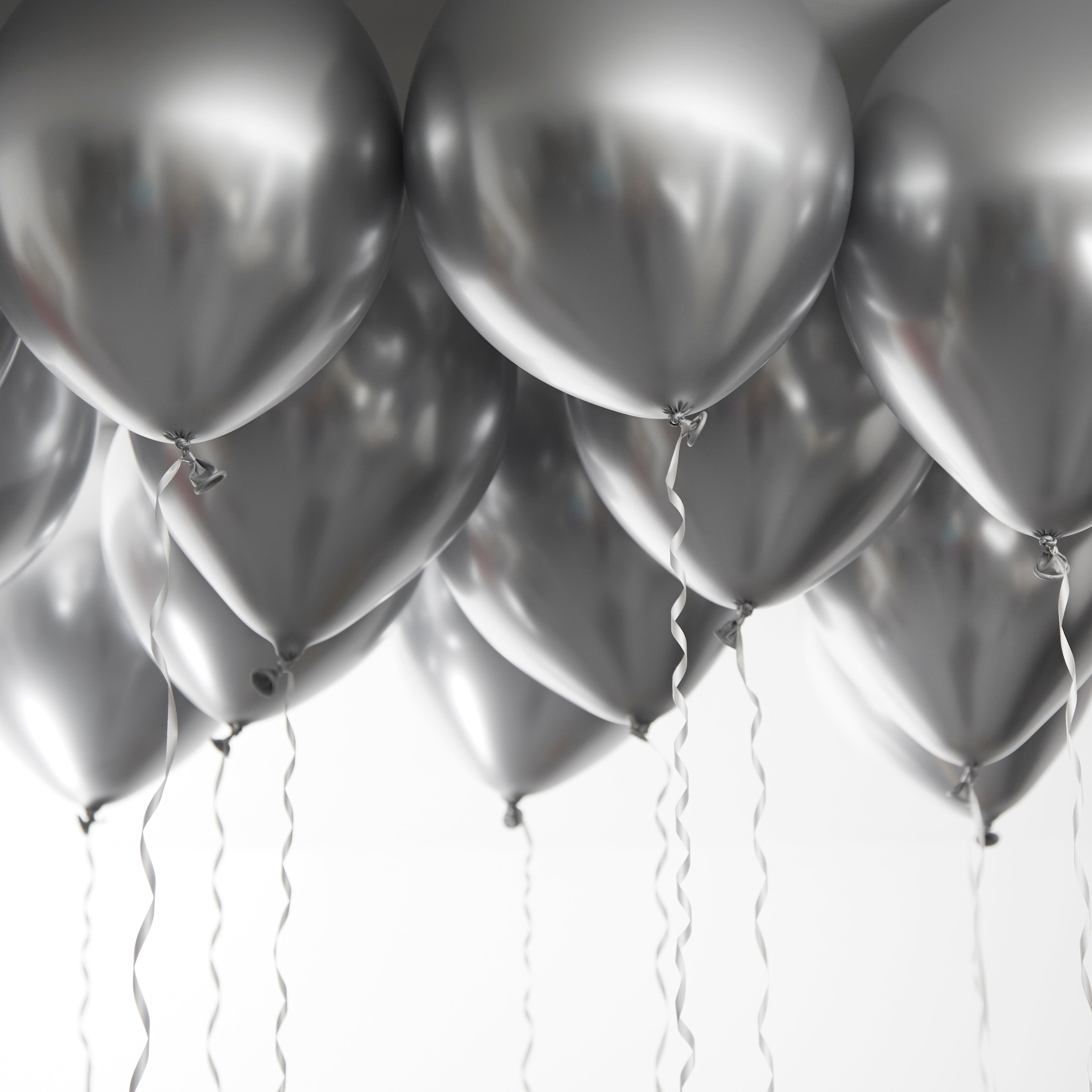 green-paw-glossy-balloons-luftballons-silber-50-st-ck-gl-nzend image 2