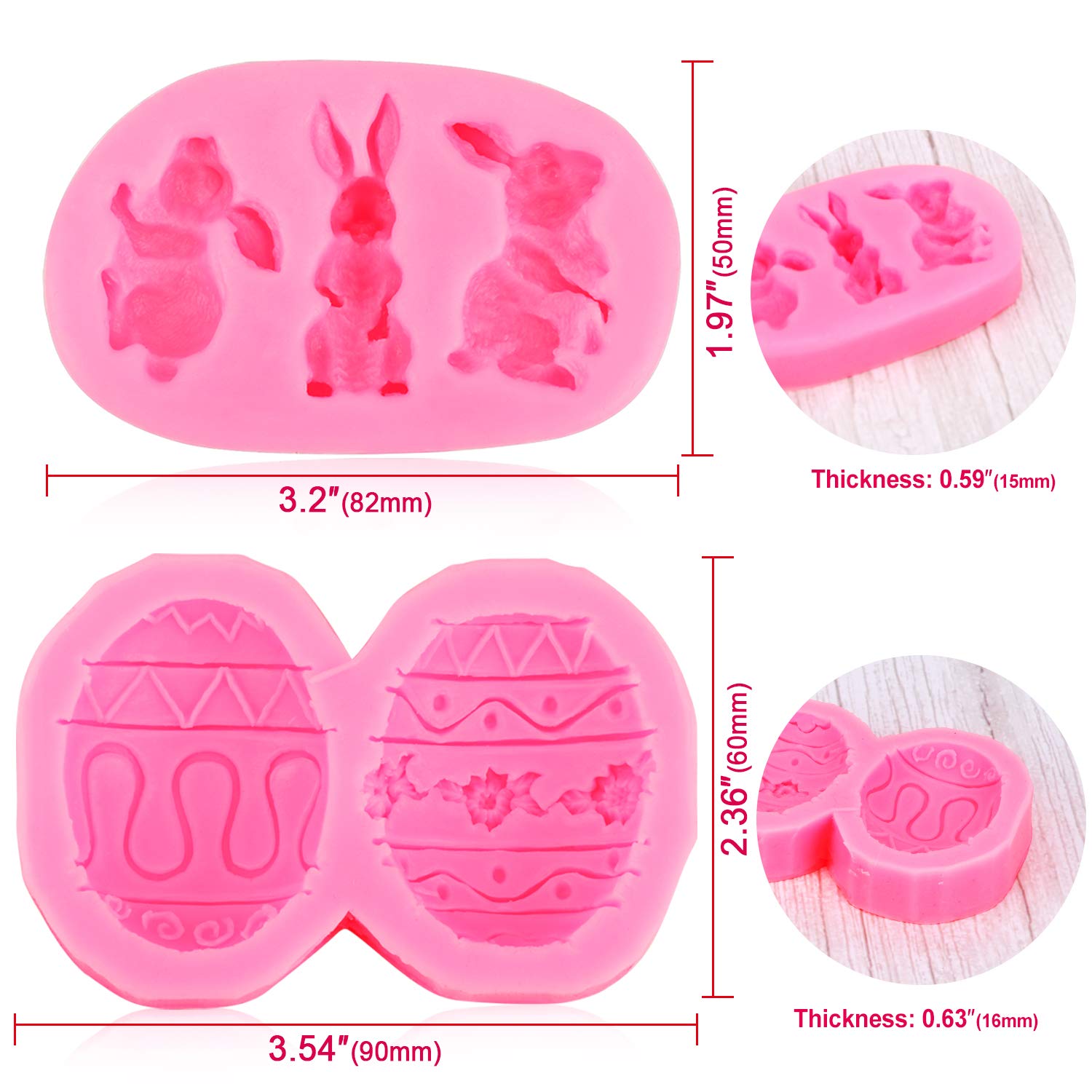 howaf-ostern-silikonform-set-4tlg-hase-ei-k-ken-f-r-fondant image 3