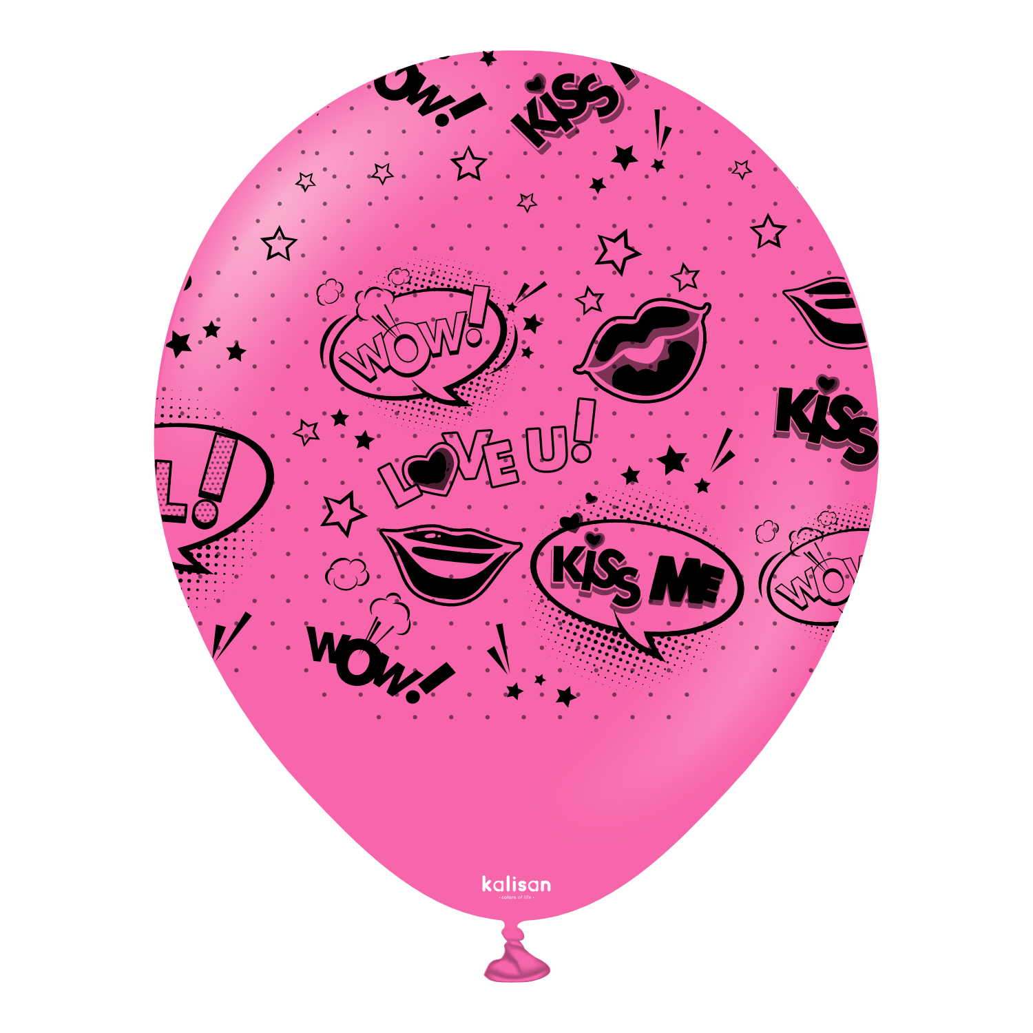 kalisan-birthday-pop-art-kiss-me-luftballons-bunt-25-st-ck image 3