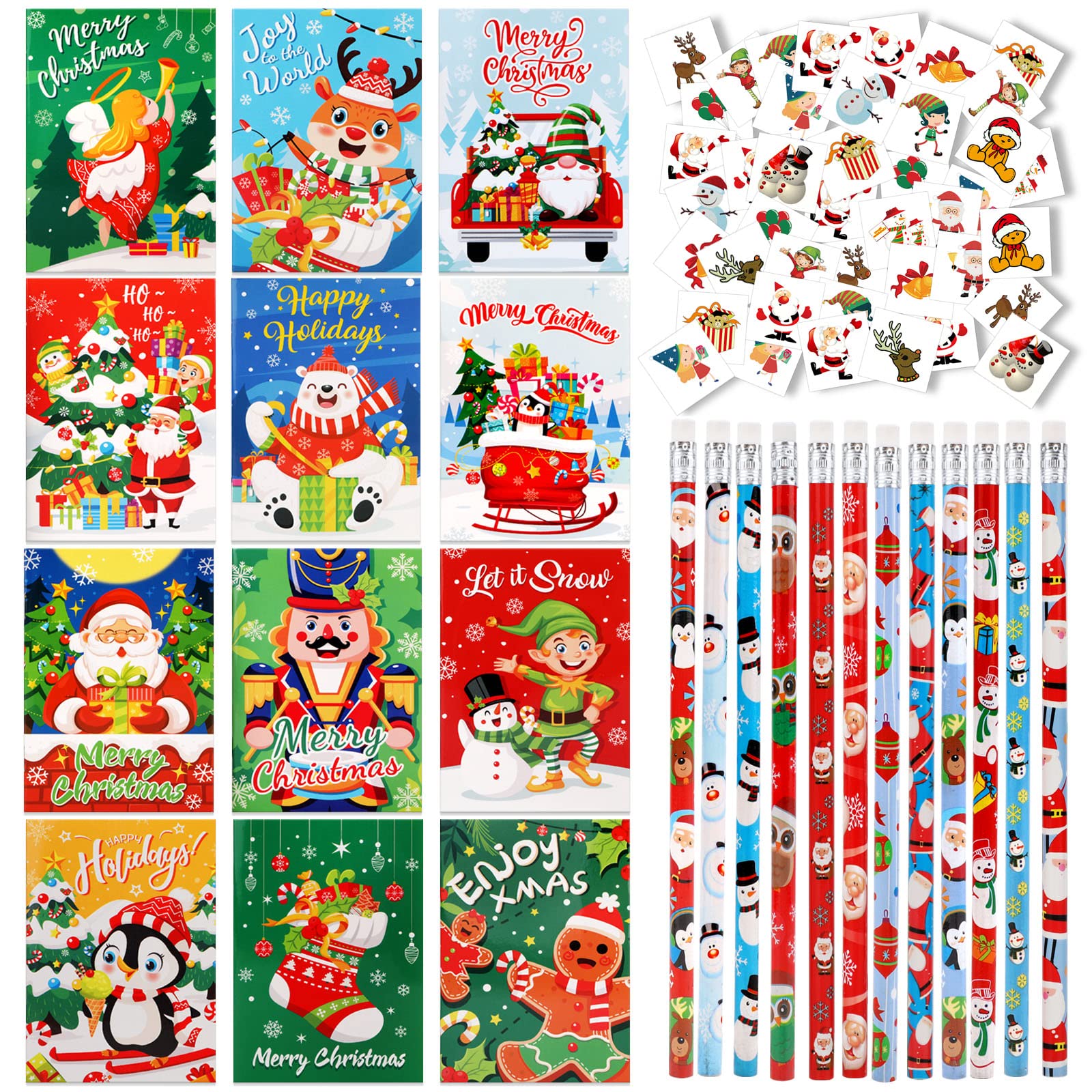howaf-weihnachten-mitgebsel-1-set-bleistift-block-tattoos-69-tlg image 1
