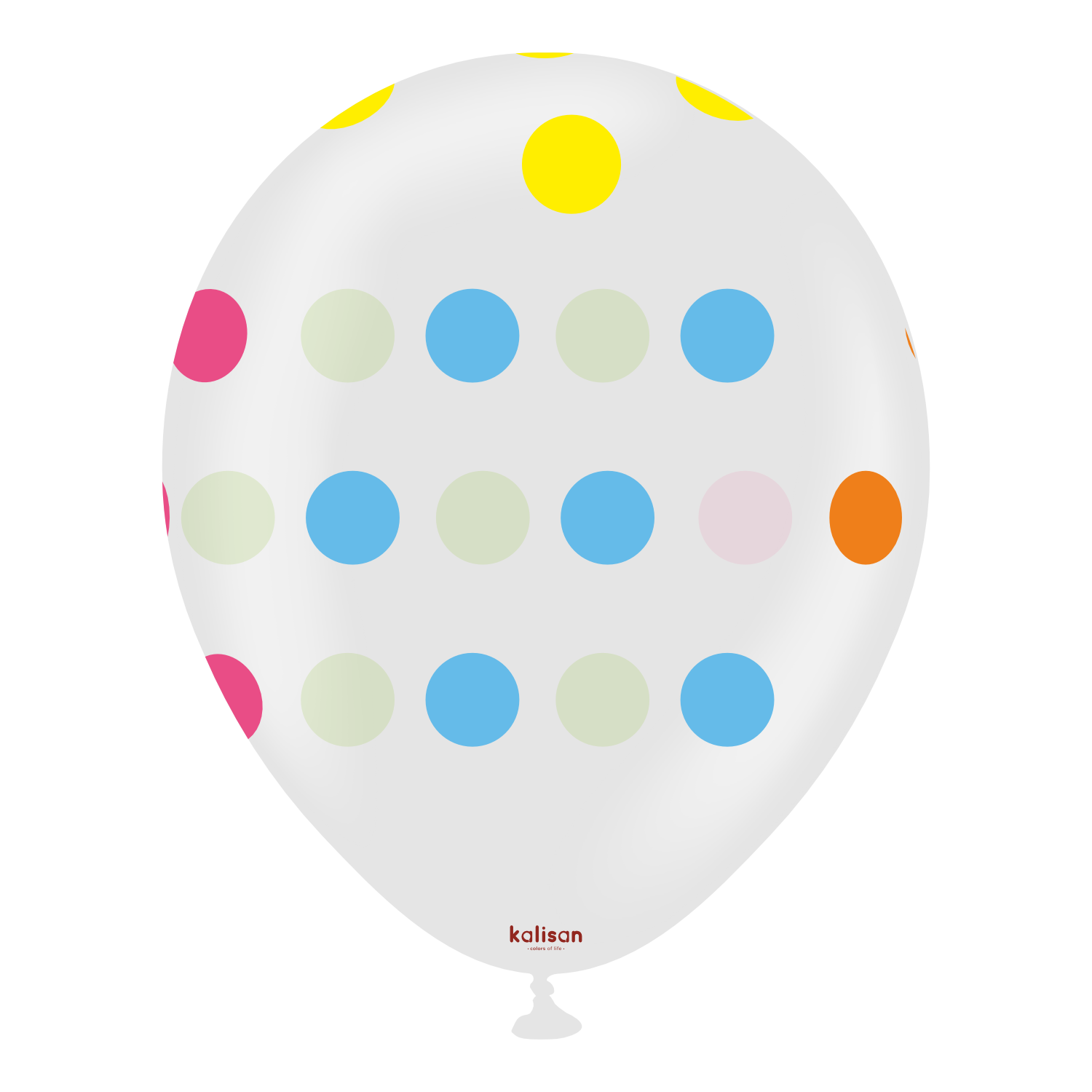 kalisan-party-polka-dots-luftballons-12-zoll-25-st-ck-transparent image 4