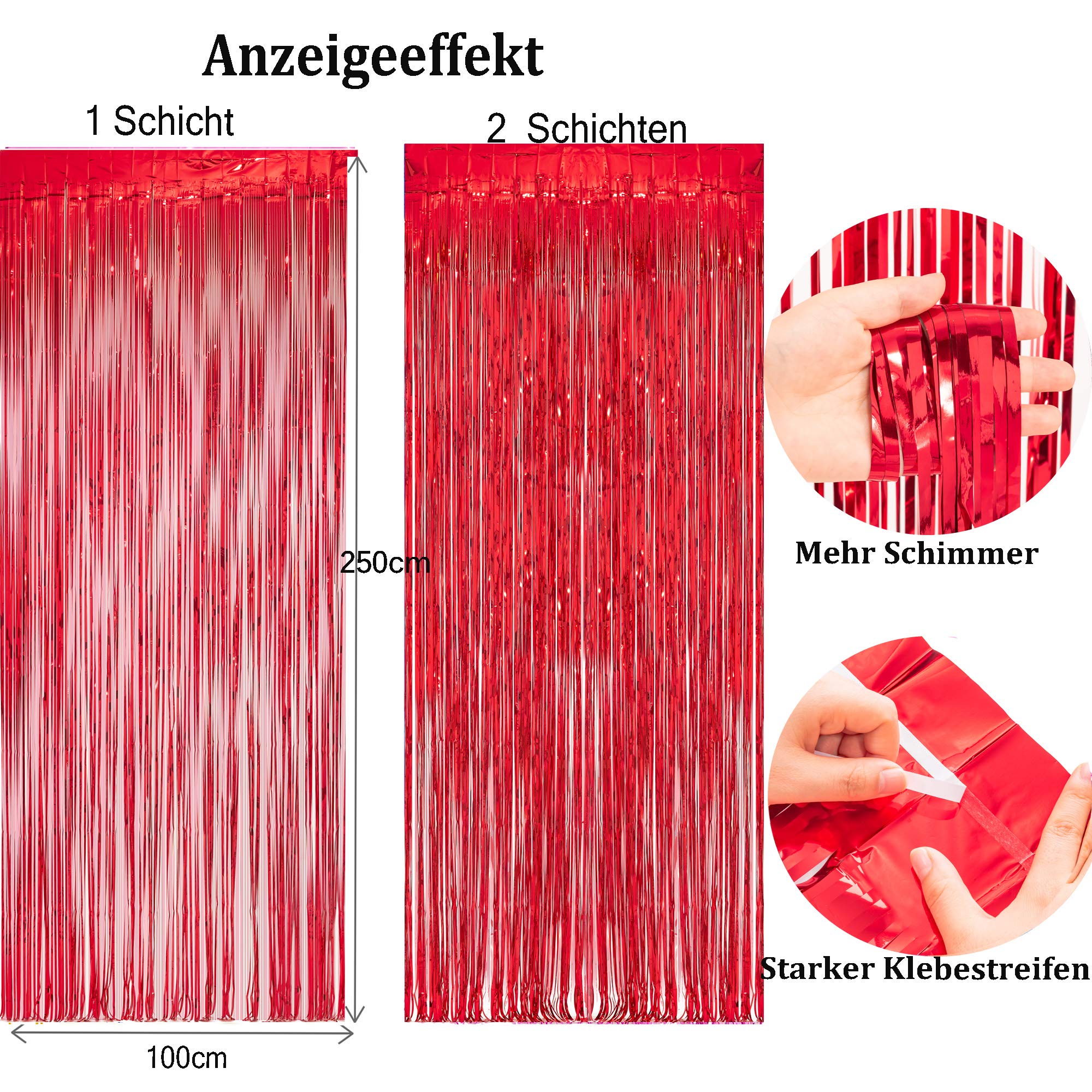 braveshine-lametta-vorhang-rot-2-st-ck-1x2-5-m-folie image 2