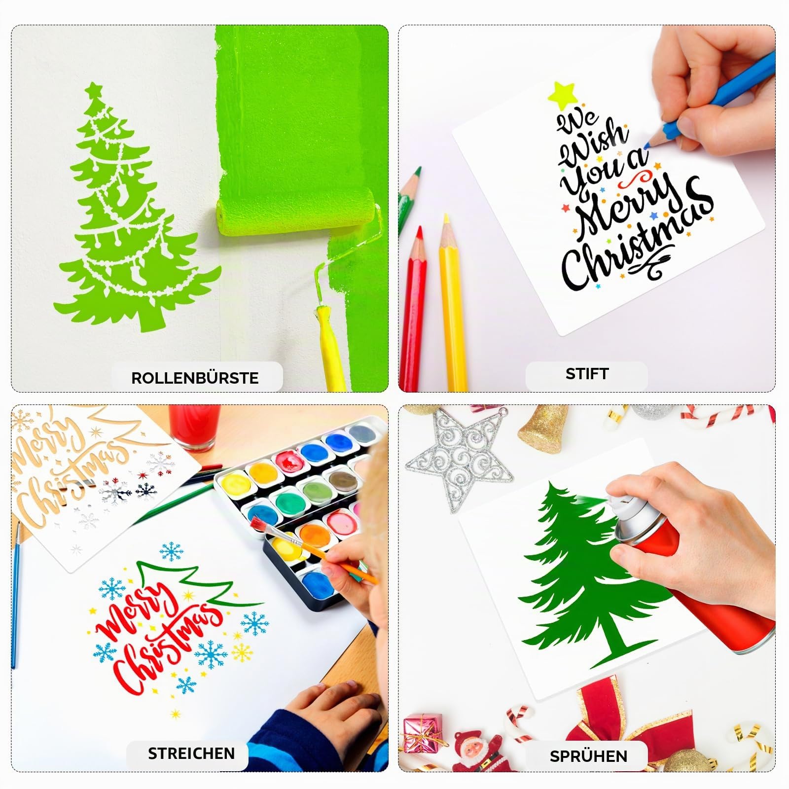 howaf-tannenbaum-schablonen-16er-15cm-wiederverwendbar-diy image 5