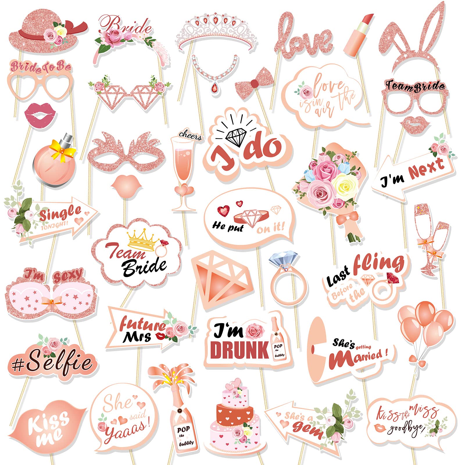 howaf-jga-foto-requisiten-40er-set-photobooth-rose-gold image 1