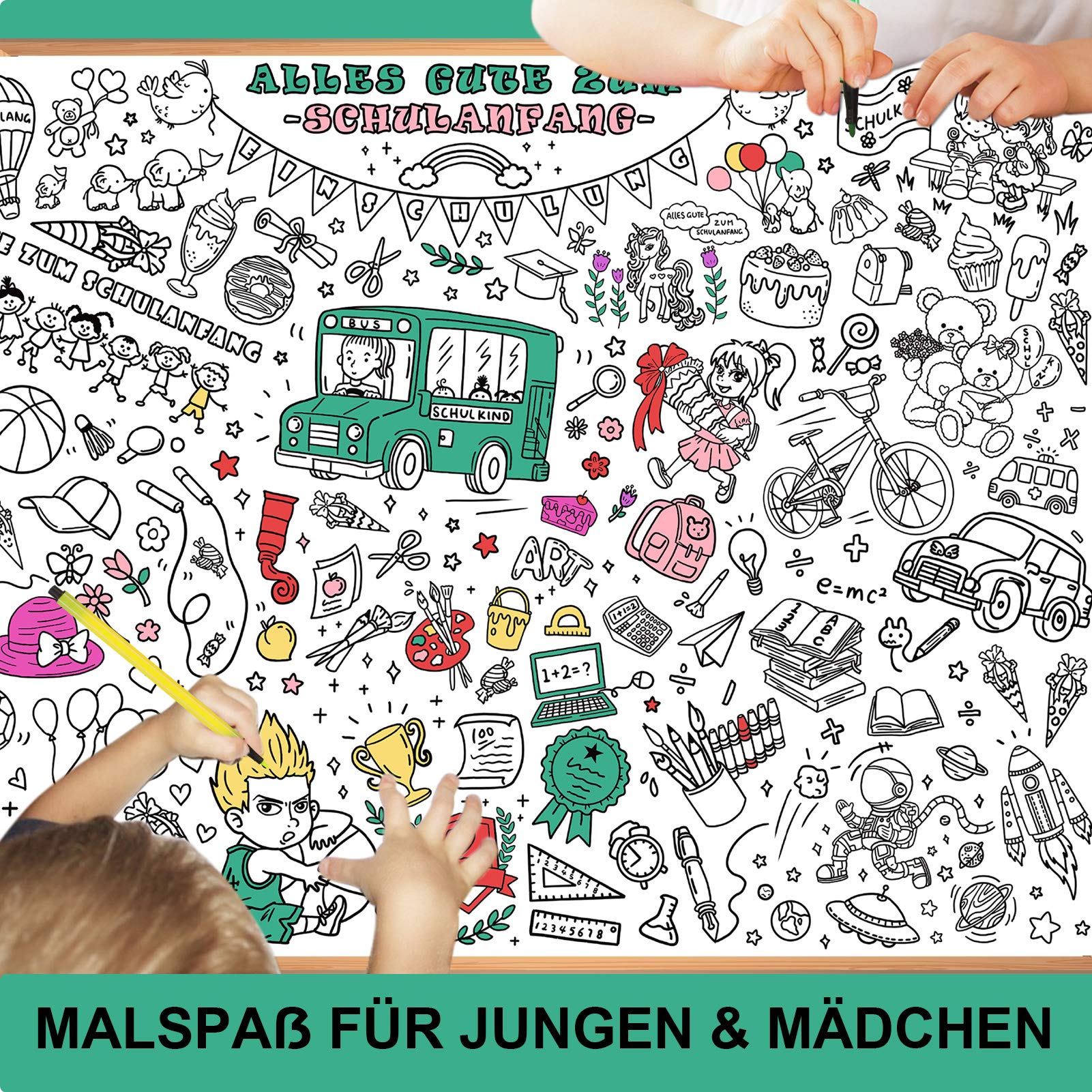howaf-ausmal-tischdecke-schulanfang-119x84-mit-stiften image 5