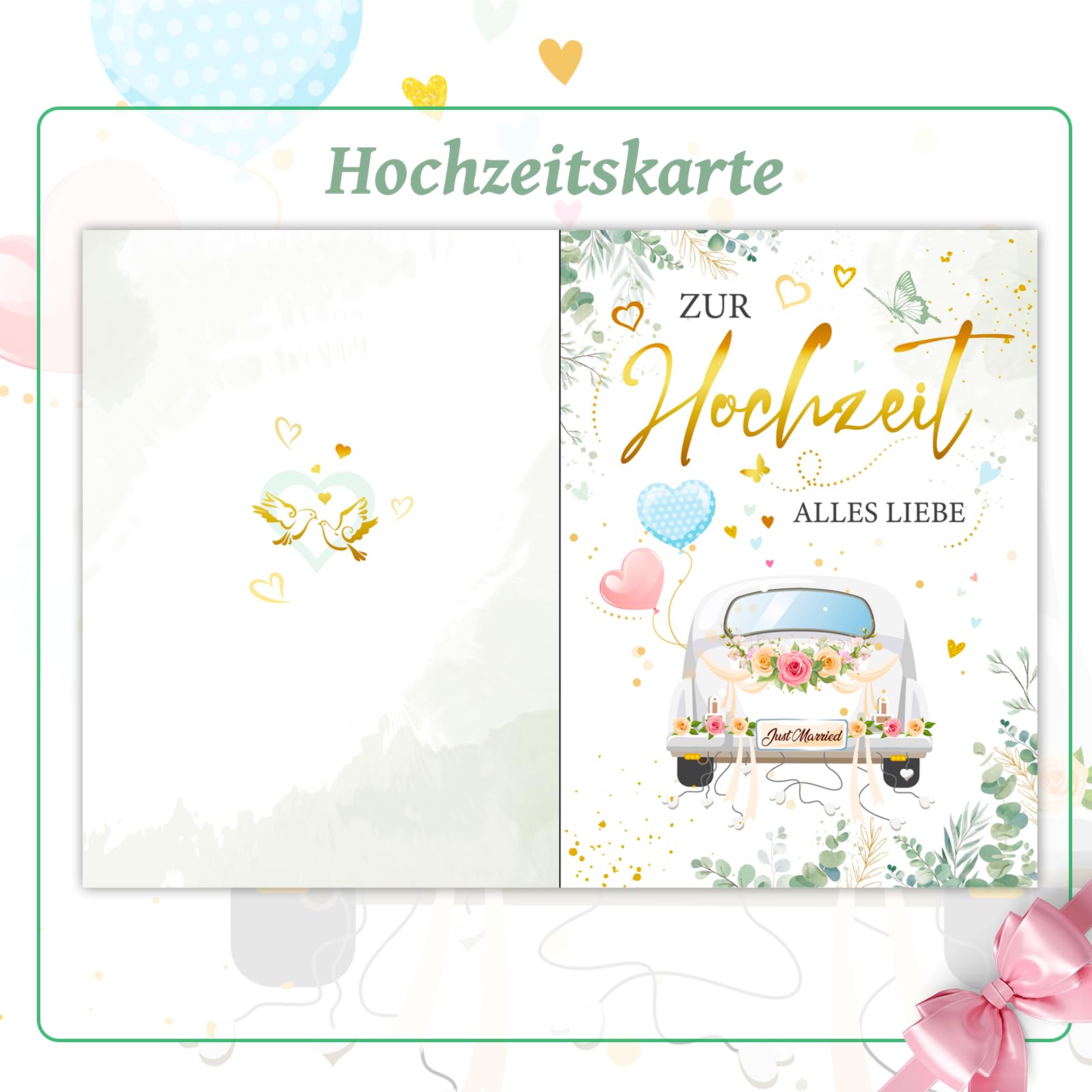 howaf-hochzeitskarte-mit-mr-mrs-schl-sselanh-nger-1-stk image 2