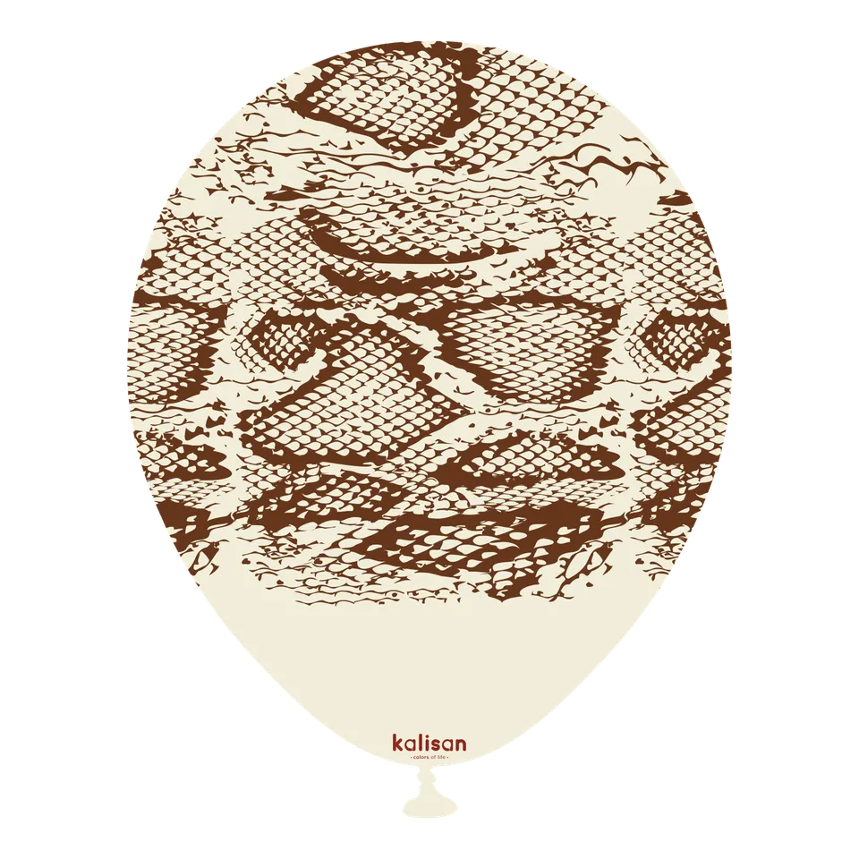 kalisan-safari-snake-white-sand-luftballons-25-st-ck image 1