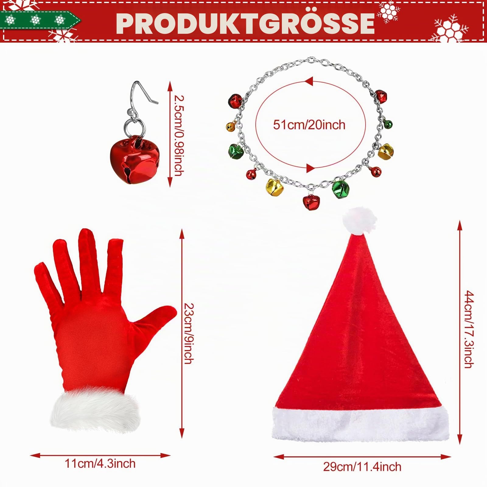 howaf-weihnachtsmann-kost-m-damen-set-m-tze-kniestr-mpfe-rot-wei image 2
