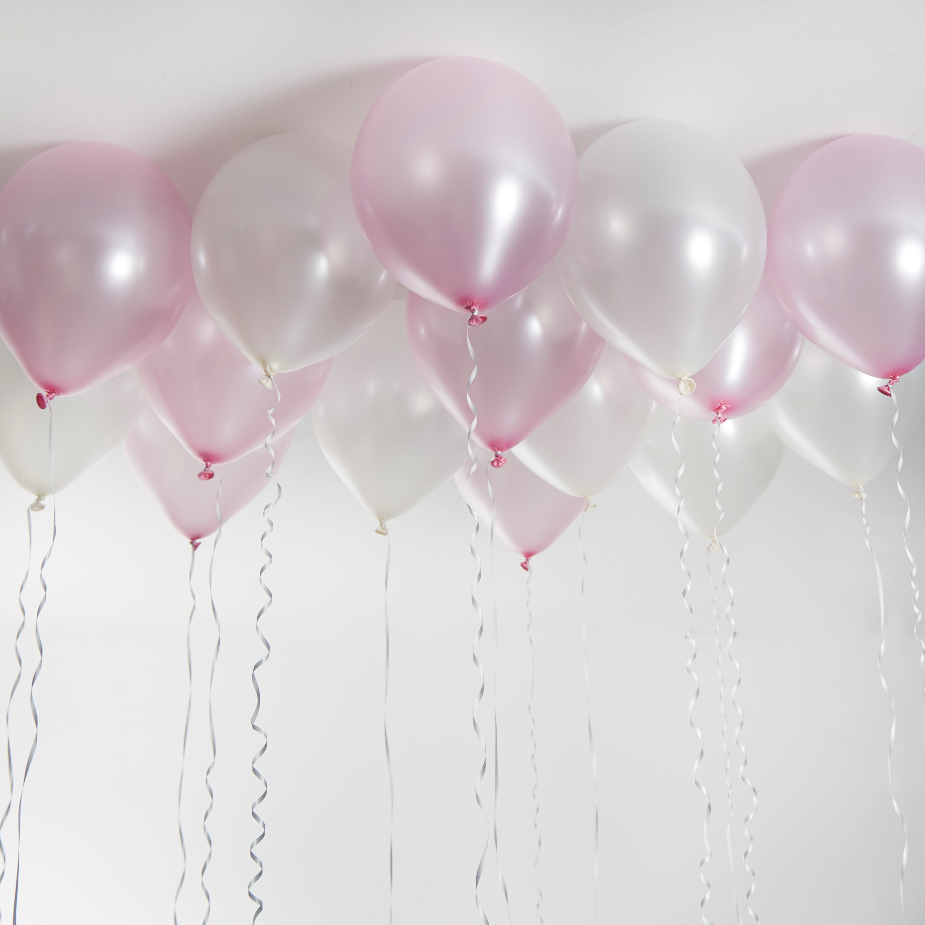 green-paw-metallic-balloons-luftballons-rosa-wei-50-st-ck-mix image 3