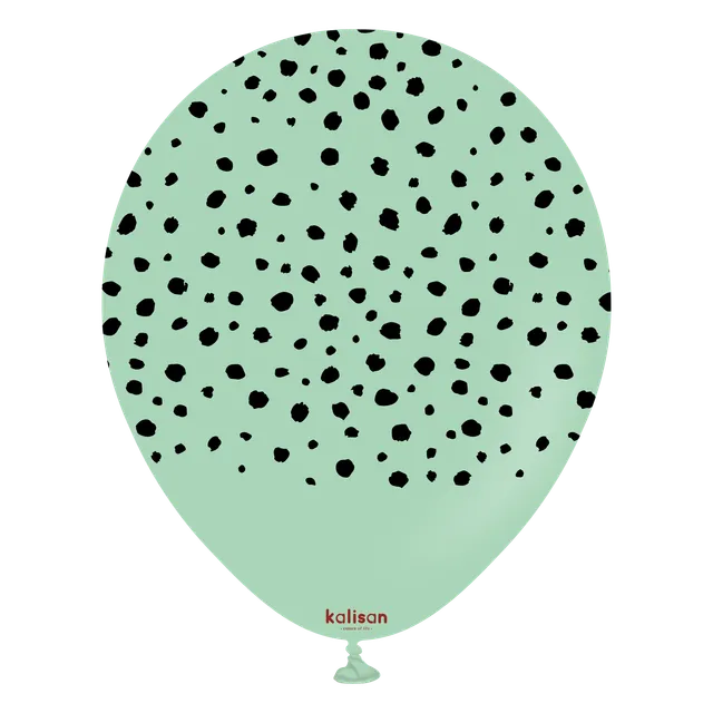 kalisan-safari-cheetah-luftballons-12-zoll-25-st-ck-macaron-gr-n image 1