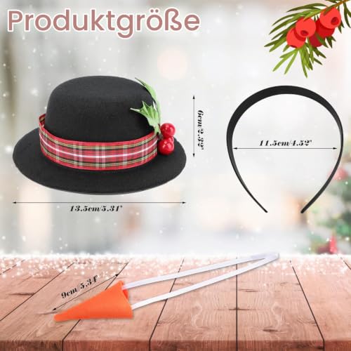 howaf-schneemann-kost-mset-haarreif-schal-nase-handschuhe-weihnachten image 8