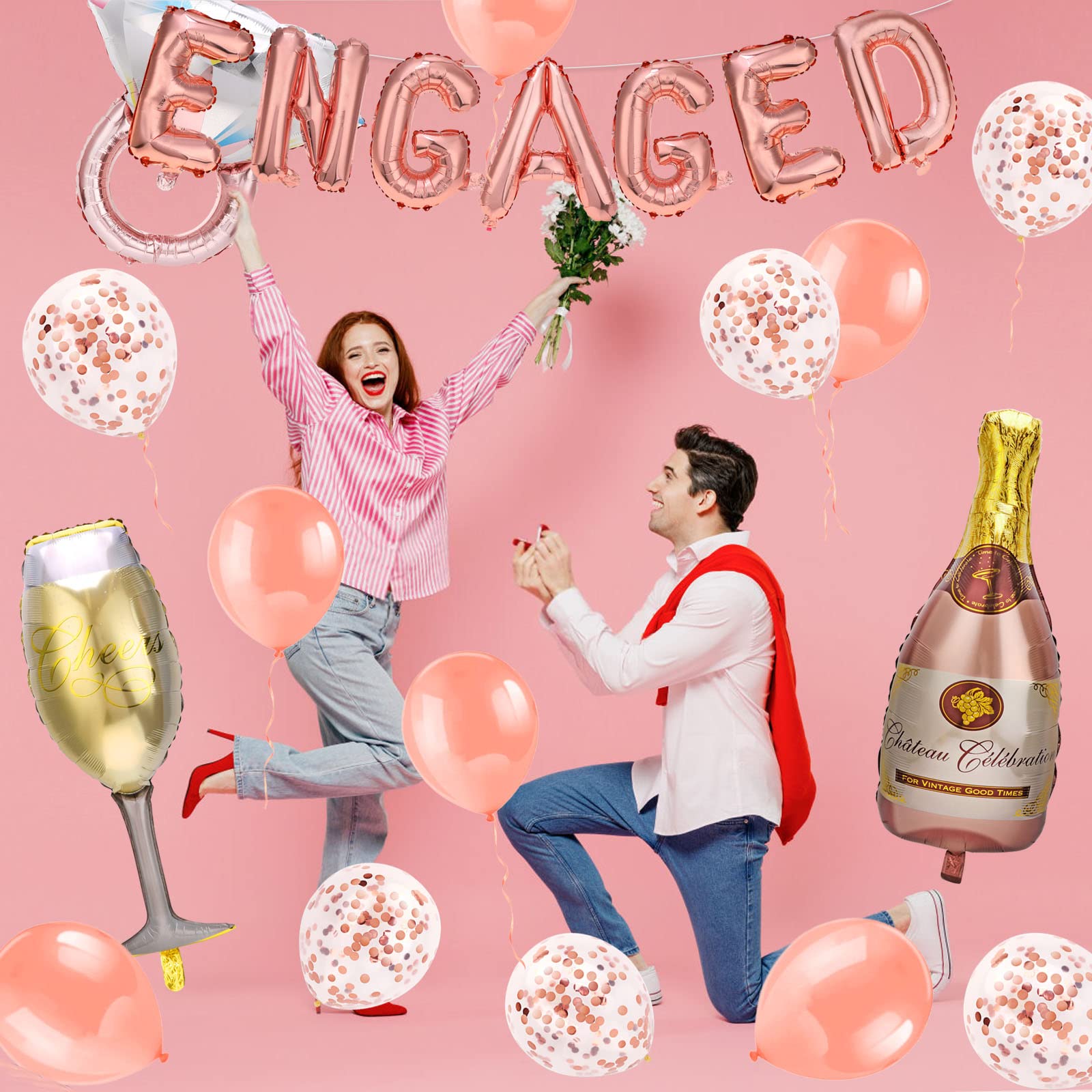 howaf-engaged-luftballons-verlobung-rosegold-she-said-yes image 5