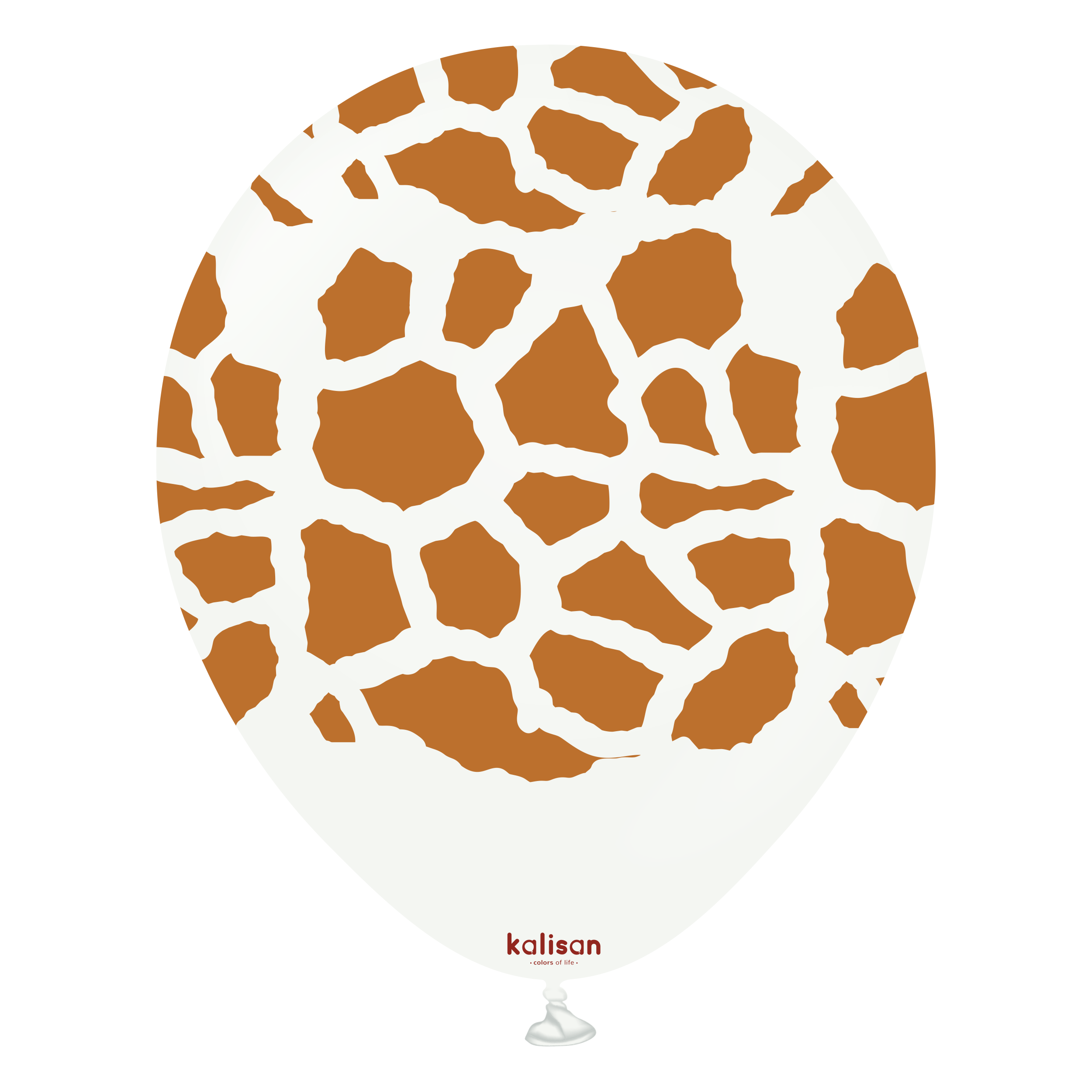 kalisan-safari-theme-giraffe-white-luftballons-25-st-ck-30cm image 1
