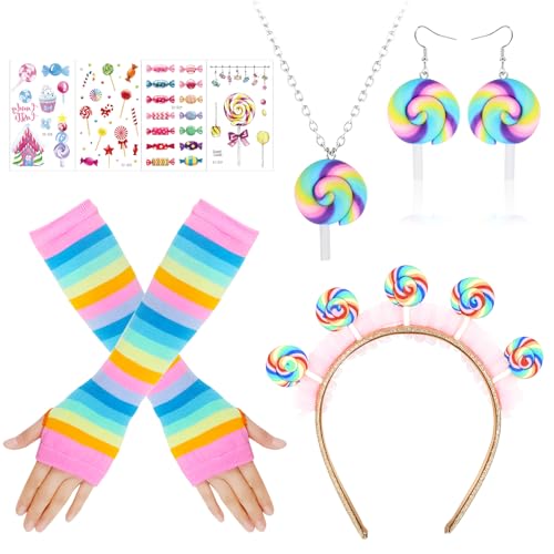 howaf-temporary-tattoos-lollipop-kost-m-set-candy-bunt image 8