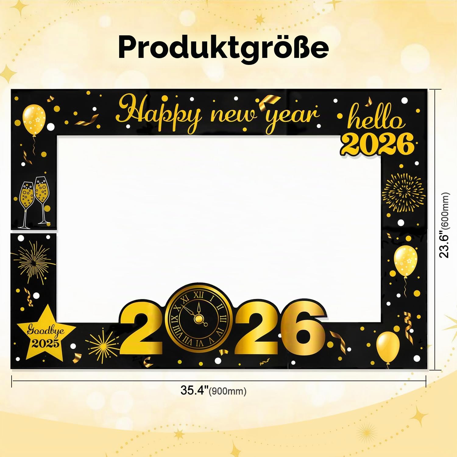 howaf-silvester-foto-requisiten-xxl-rahmen-stil-b-26-teile image 4