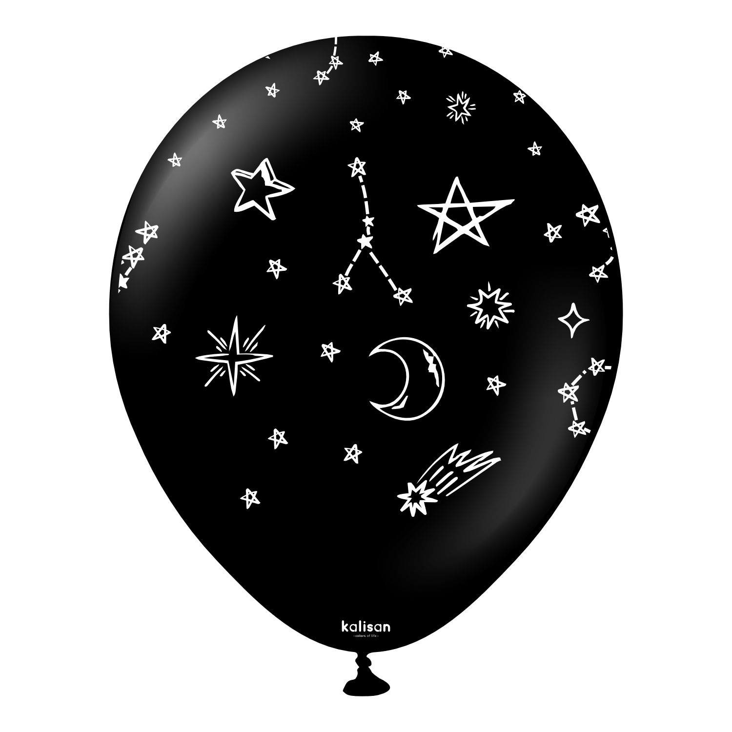 kalisan-party-celestial-luftballons-schwarz-12-zoll-25-st-ck image 5