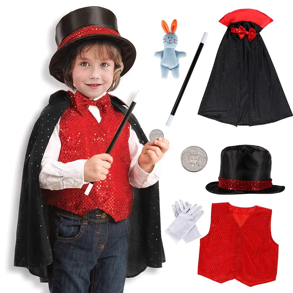 tacobear-zauberer-kost-m-kinder-9-tlg-magier-set-mit-zubeh-r image 1