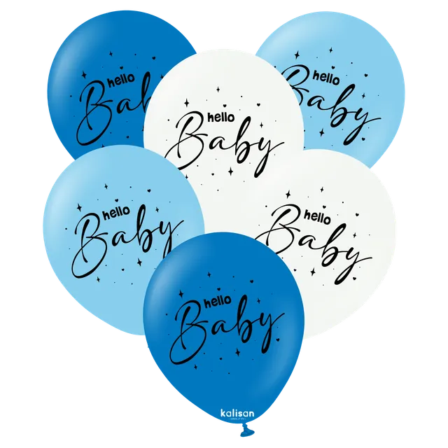 kalisan-baby-shower-hello-baby-luftballons-blau-25-st-ck image 1