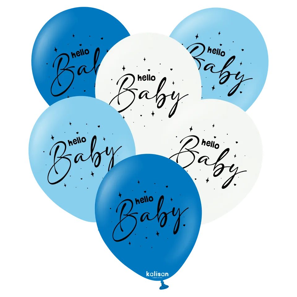 kalisan-baby-shower-hello-baby-luftballons-blau-25-st-ck image 1