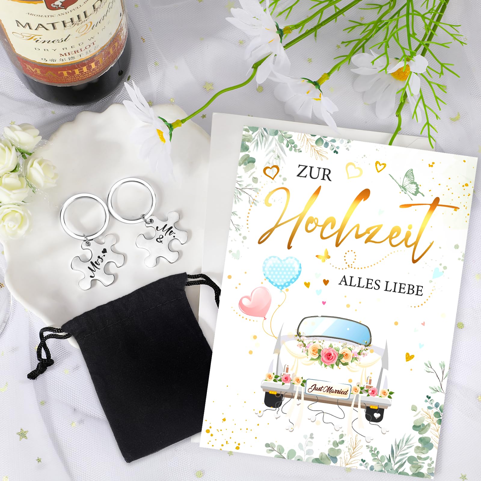 howaf-hochzeitskarte-mit-mr-mrs-schl-sselanh-nger-1-stk image 4