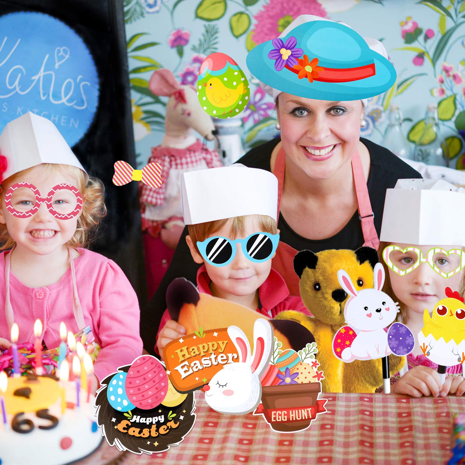 howaf-ostern-photo-booth-props-fotorequisiten-28-teilig-bunt image 6