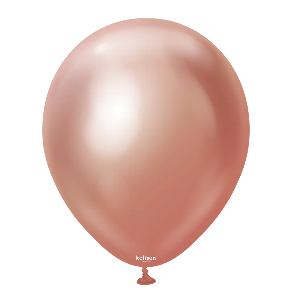 kalisan-mirror-rose-gold-luftballons-25-st-ck-12-zoll image 1