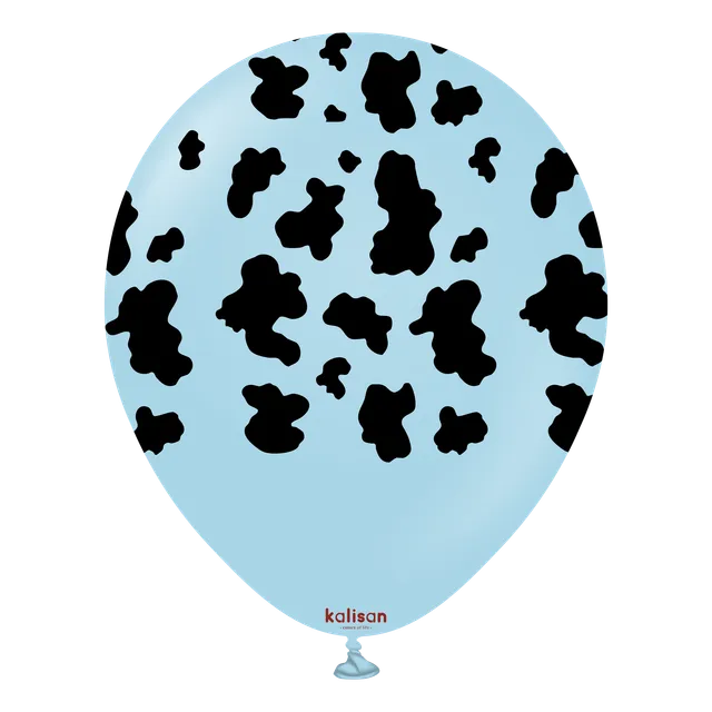 kalisan-safari-theme-cow-macaron-blue-luftballons-25-st-ck image 1