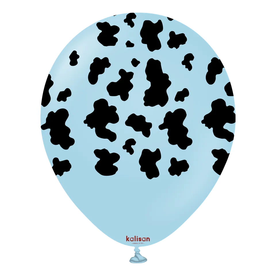 kalisan-safari-theme-cow-macaron-blue-luftballons-25-st-ck image 1