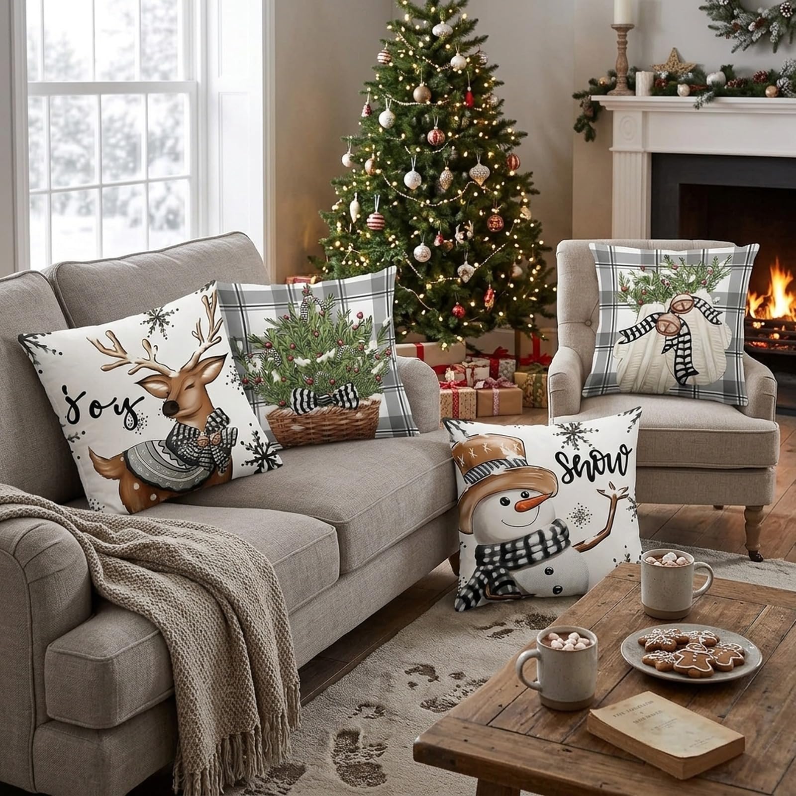 qifu-pappteller-kissenbezug-weihnachten-45x45-wei-grau-leinen image 5