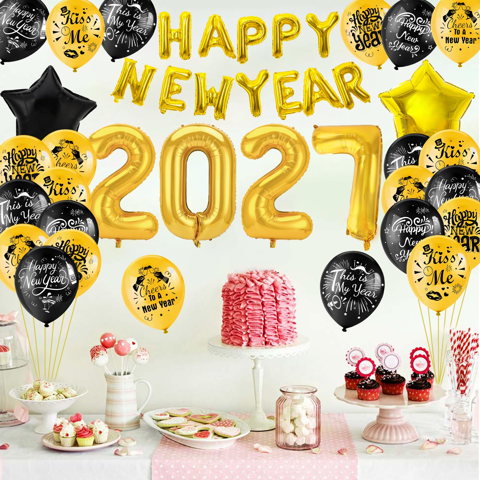 howaf-silvester-deko-2027-xxl-set-gold-folienballon-latexballons image 4