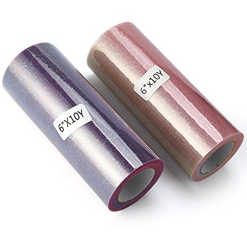 howaf-t-llrolle-regenbogen-glitzer-t-llstoff-2-rollen-15cm image 8